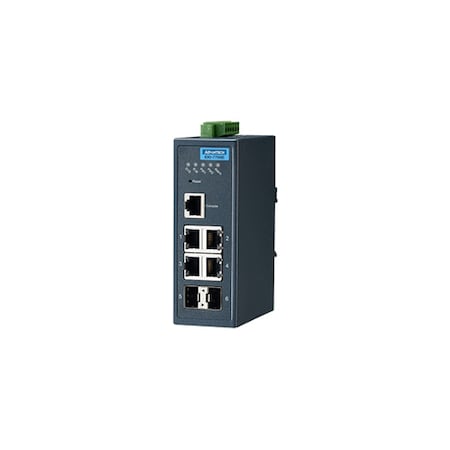 Advantech 4Fe + 2Sfp Managed Ethernet Switch EKI-7706E-2F-AE